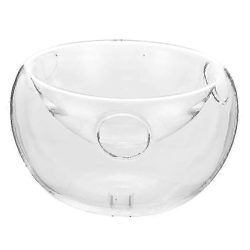 1pc Dry Ice Creative Tableware Double Salad Transparent Bowl For Restaurant