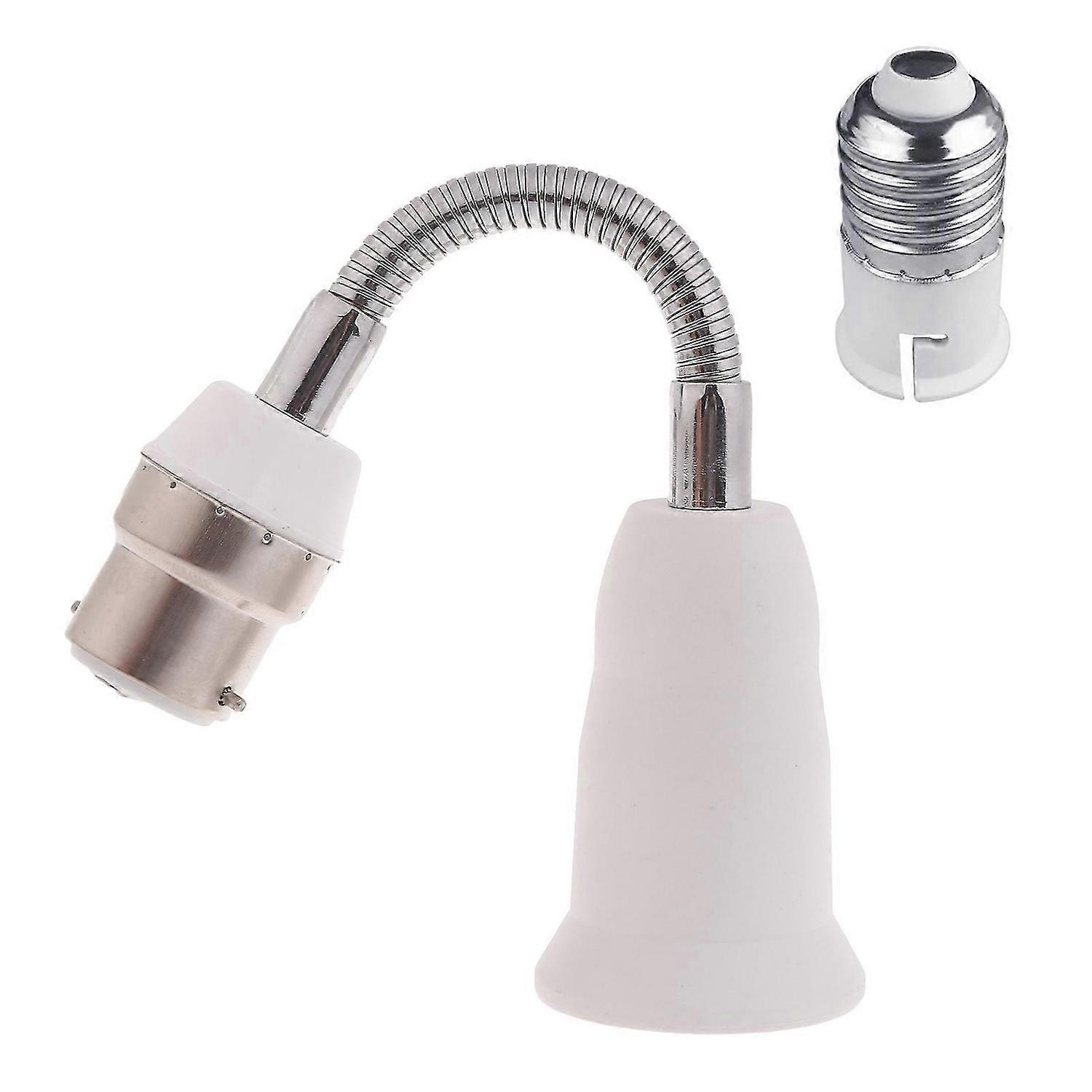 B22 to E27 Light Socket Extender Adapter Light Bulb Extension E27 Socket Extender Bendable Flexible 
