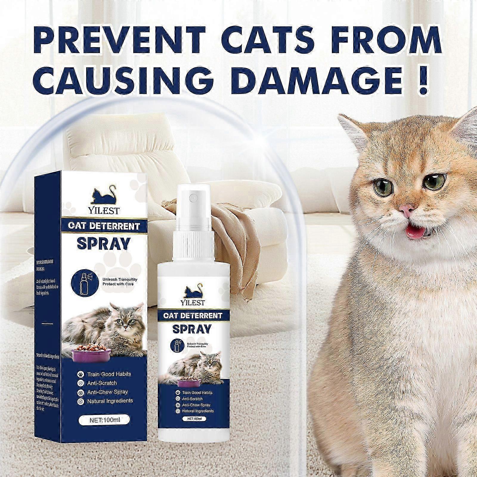 100ml Cat Scratch Deterrent Spray,Cat Anti Scratch Spray for Furniture,Cat Scratching Training Spray