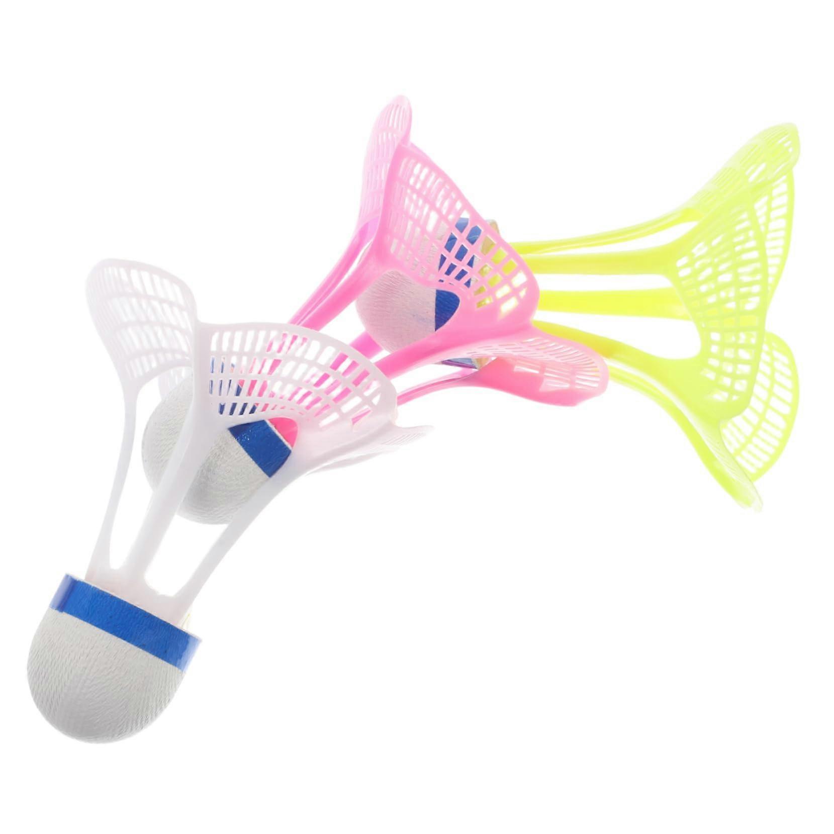 Windproof Badminton Nylon 3 Pack Shuttlecocks Nylon Construction Outdoor Use