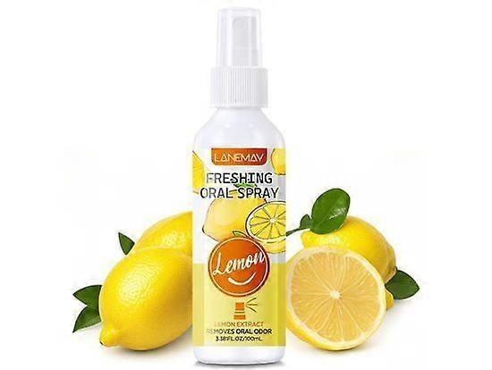 Lemon Mouth Spray, Fresh Breath Spray, Fruit Flavored Oral Sprays, Fruity Breath Refreshing Spray, Fights Mouth Odors, Small Portable