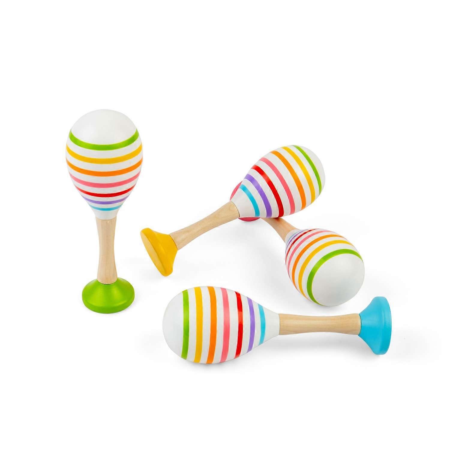 Bigjigs Toys Maracas زوج واحد - آلات موسيقية خشبية للأطفال