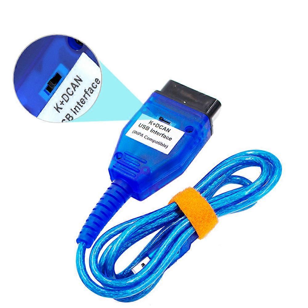 INPA K + DCAN USB with switch suitable for BMW car diagnostic line blue
