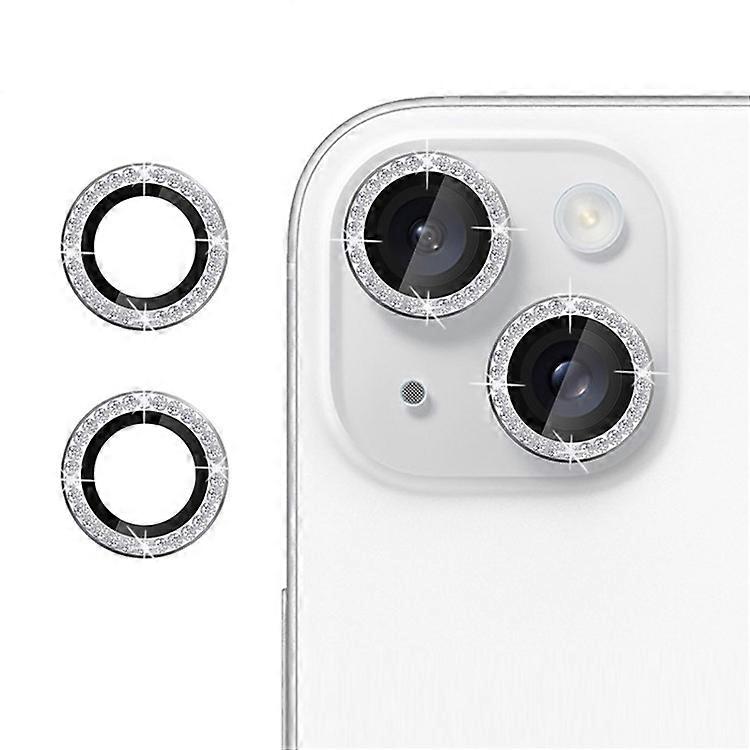 KALEBOL KLB-LPC003 متوافق مع iPhone 13/13 حامي عدسة الكاميرا المصغرة تصميم حلقة الماس فيلم عدسة زجاجية مقسى