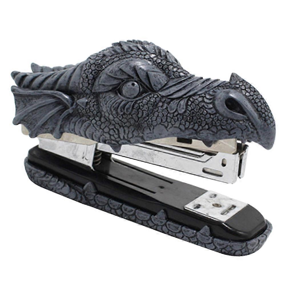 Creative Resin Crocodile Desktop Stapler – Lightweight & Compact Office/School/Home Stapling Machine for Desktop Decor