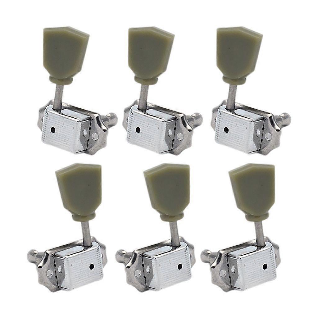 6Pcs  Semi Closed Guitar Tunings Key Machine Head Knobs Guitar Accessories
