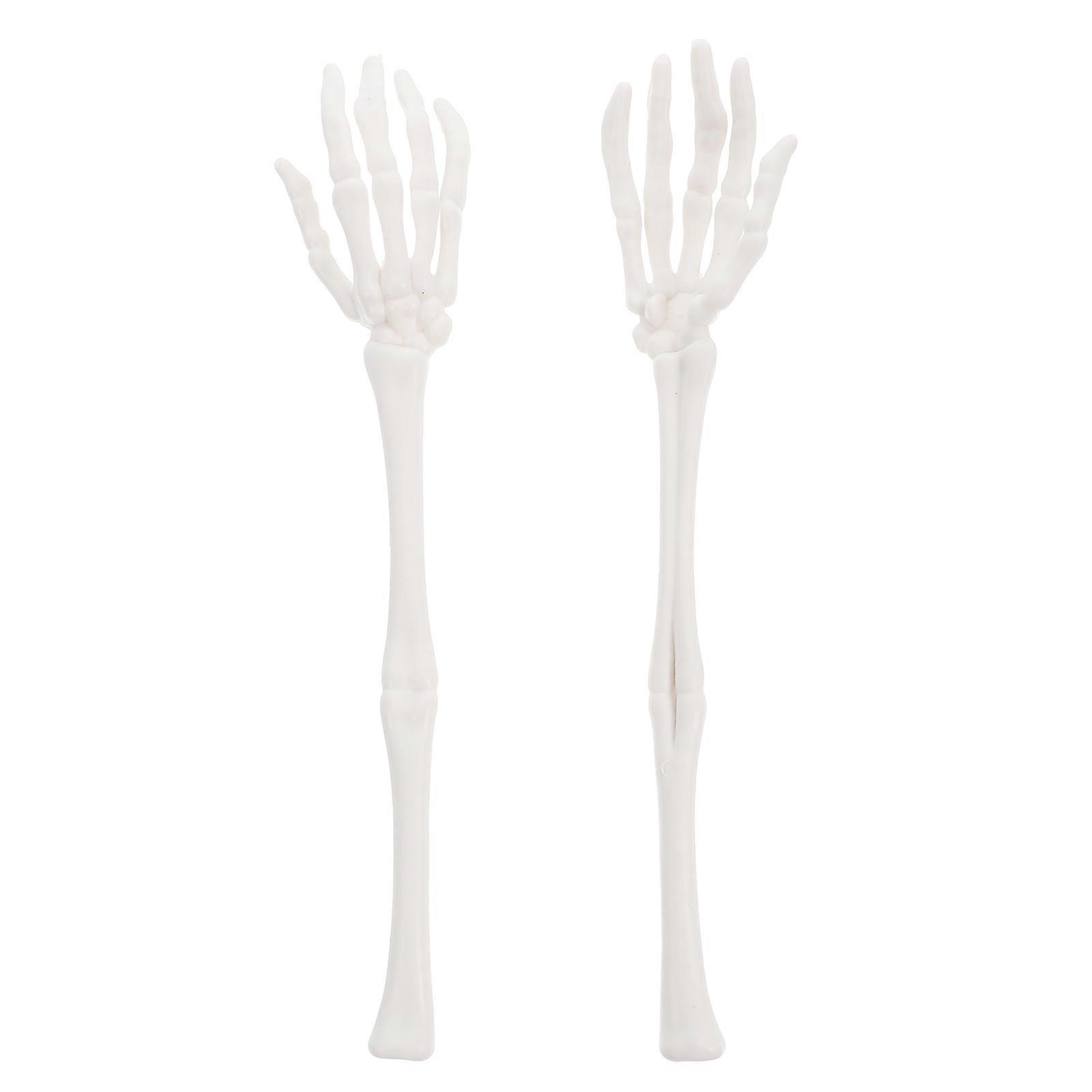 Halloween Skeleton Hand Tongs Realistic Scary Party Decor Prop for Spooky Costume Events and Theme Celebrations