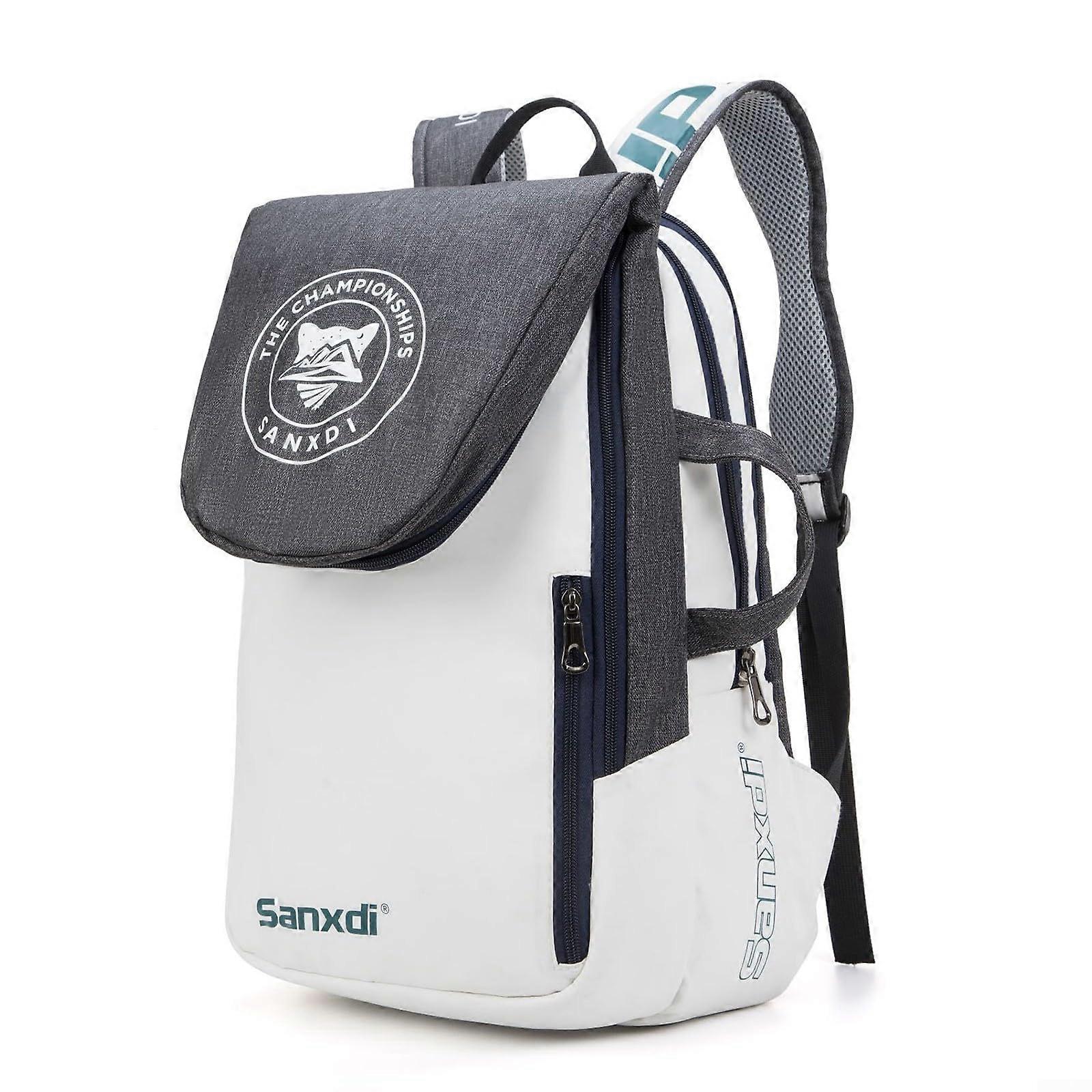 Tennis Paddle Backpack Squash Badminton Racket Bag Racket Carry Bag Gray