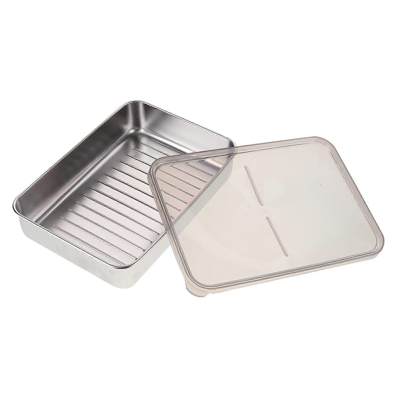 The **Stainless Steel Bacon Storage Box** is a practical and solution for keeping your bacon and other meats fresh in the refrigerator. Here's a