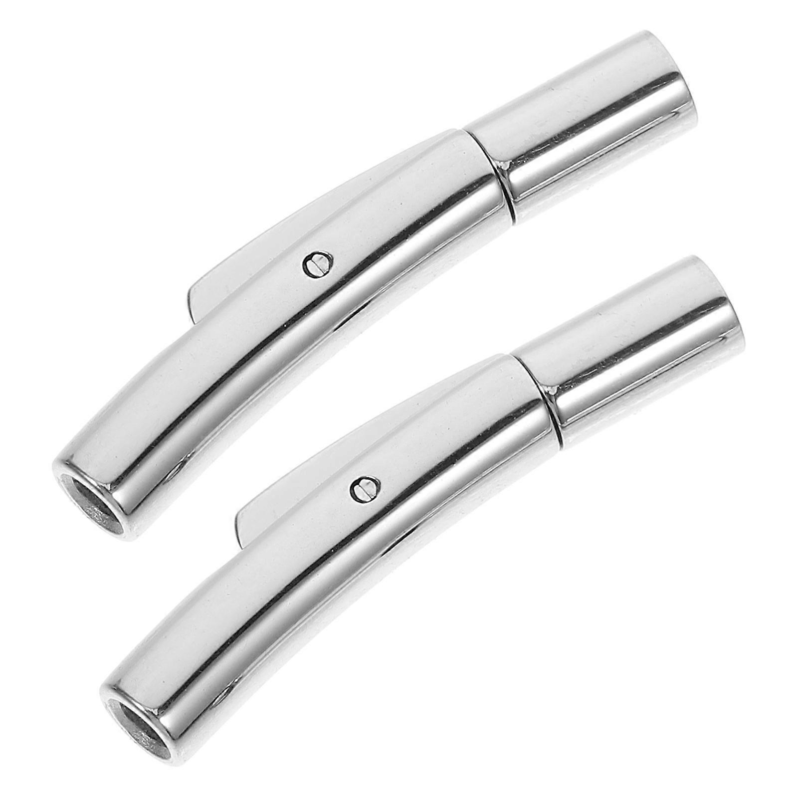 Bracelet Clasps And Closures Stainless Steel Bracelet Connector Diy Accessory Jewelry Making Silver 2Pcs
