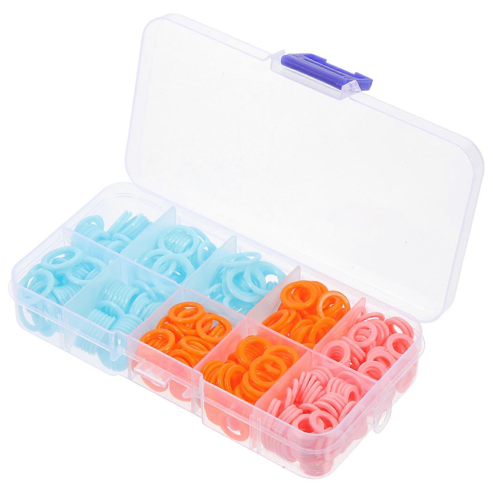 Crochet Tool Locking Stitch Markers Knitting Accessories 1.2x1.2cm Random Color Design 450Pcs