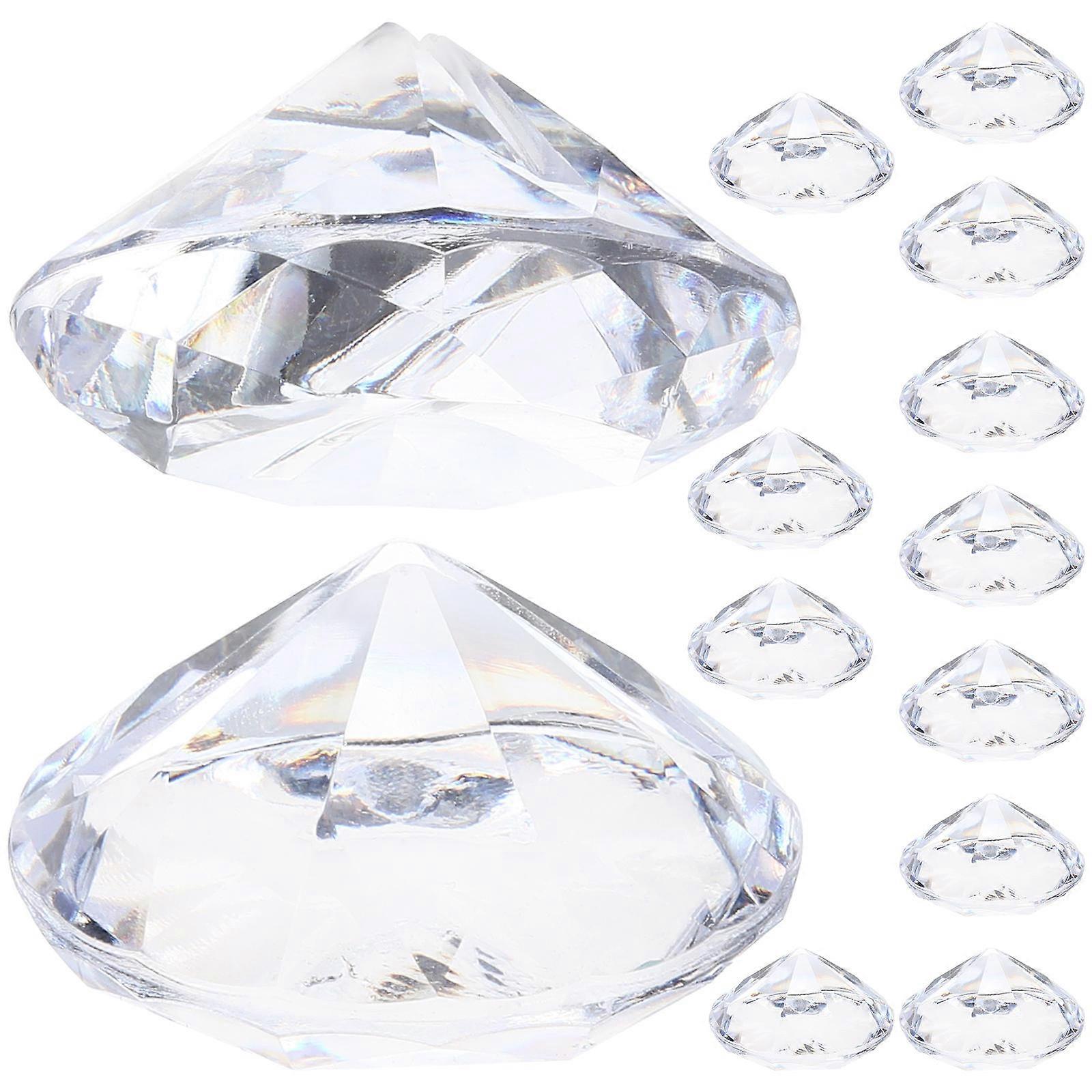 Elegant 12pcs Crystal Diamond Place Card Holders for Wedding Table Numbers, Party Decorations, and Event Memo Stands – Compact & Stable Design