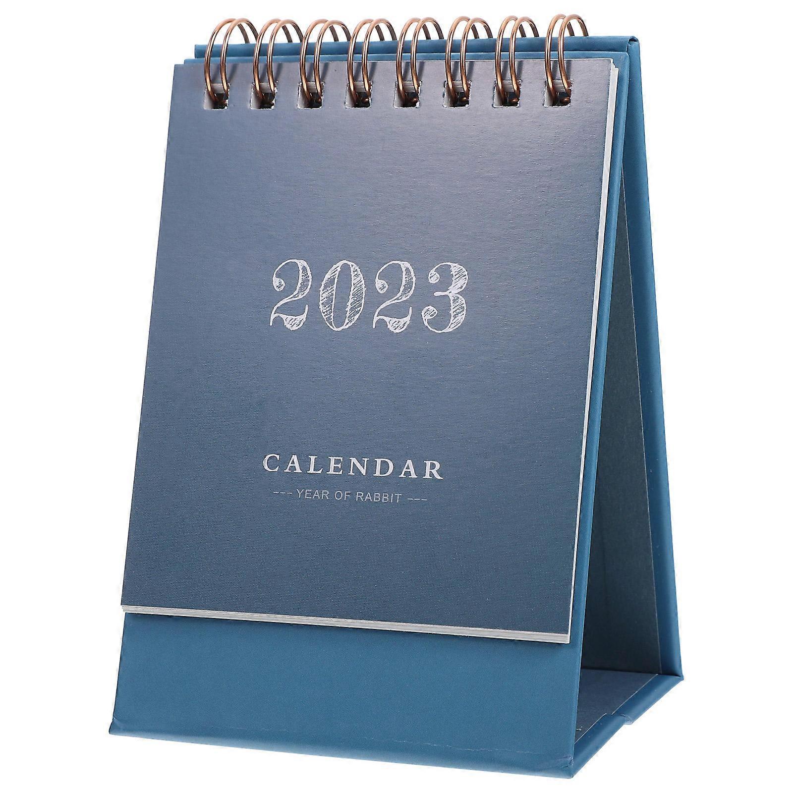 Standing Flip Calendar Daily Desktop Calendar Teachers Students Office Use Paper Material 1Set