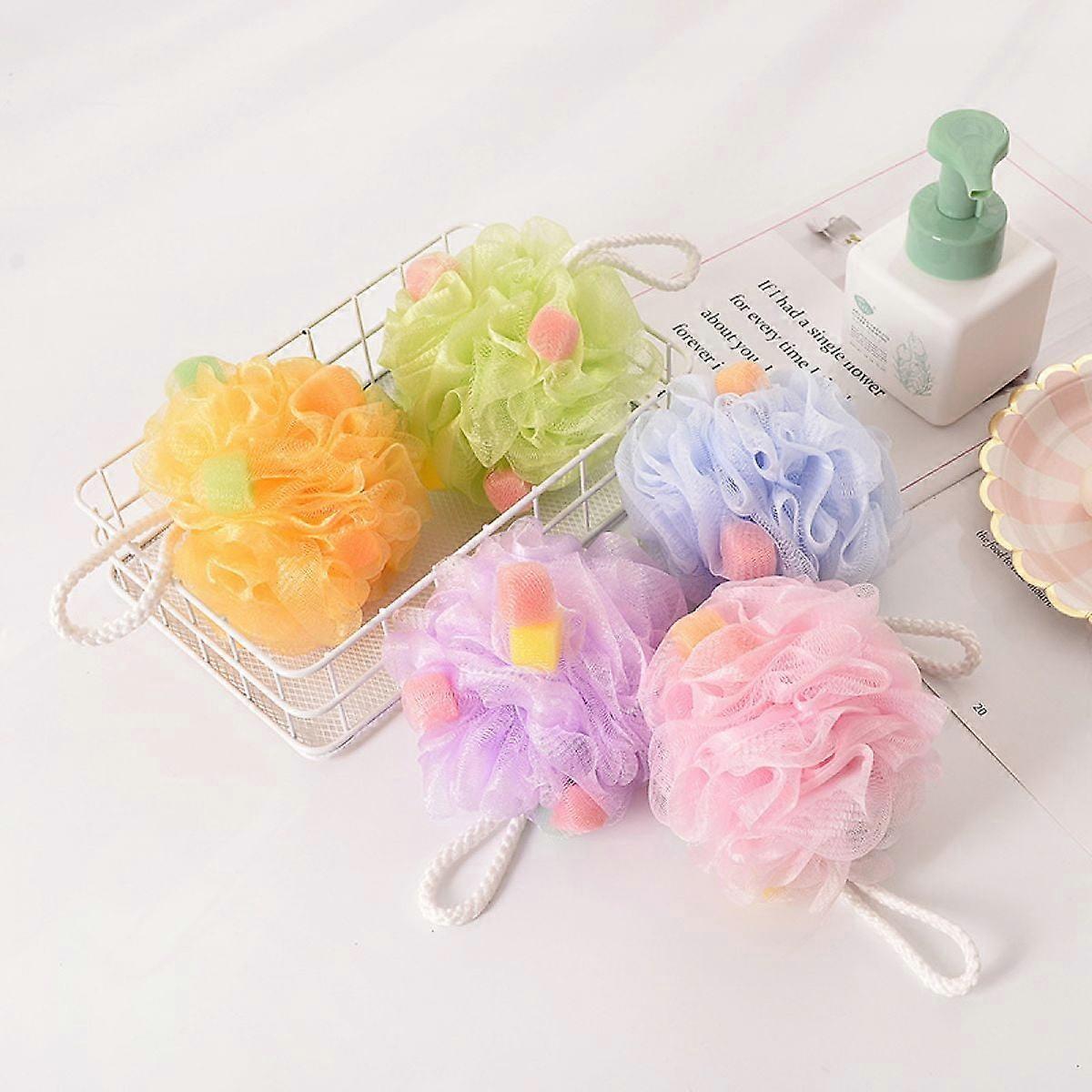 5pcs Assorted Colors for A Fun Soaking Experience Multicolored Bath Bomb Set