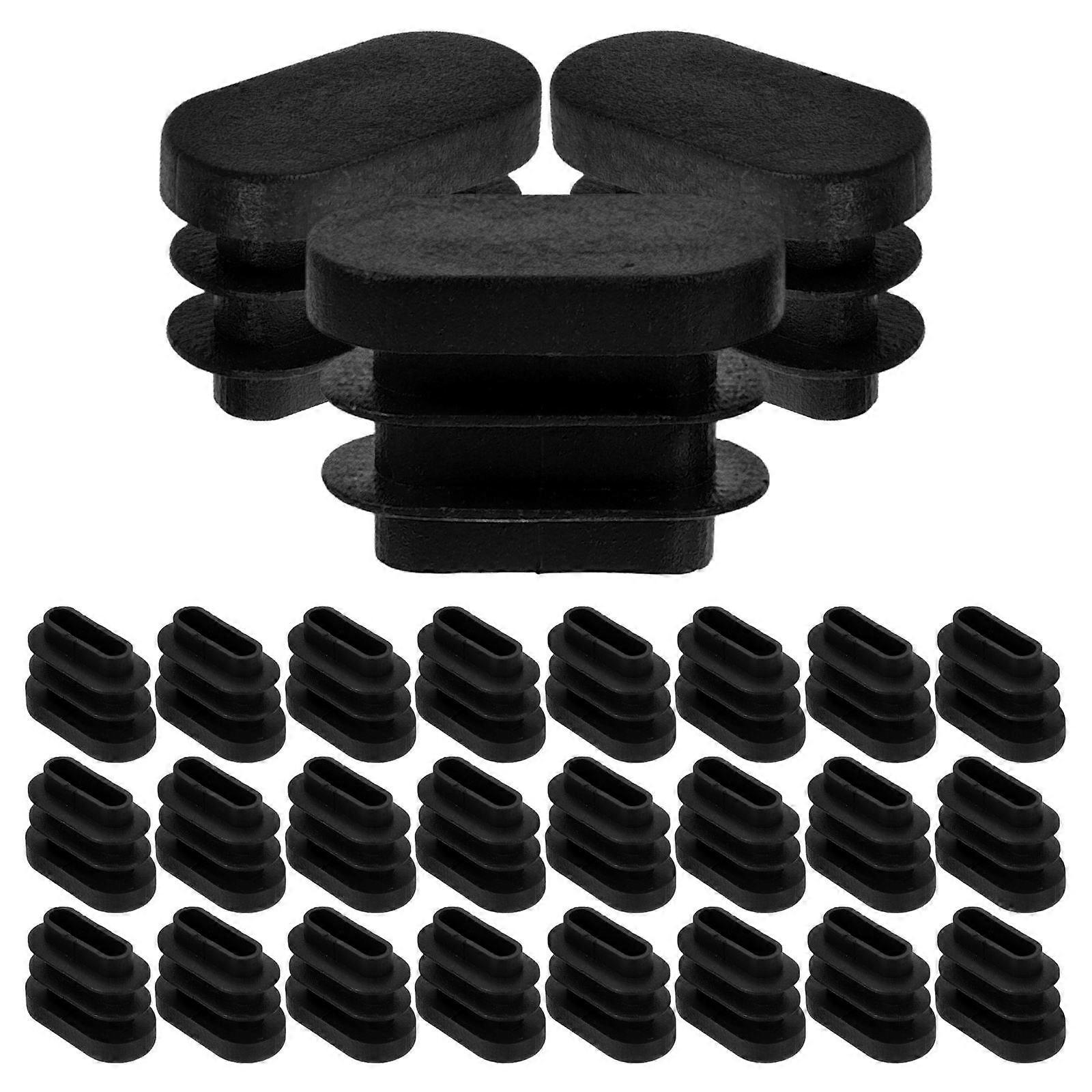 40pcs Oval Chair Leg Protectors Durable Floor Pads Easy Installation Slip Resistant Design Reduce Noise and Floor Damage Furniture Leg Caps