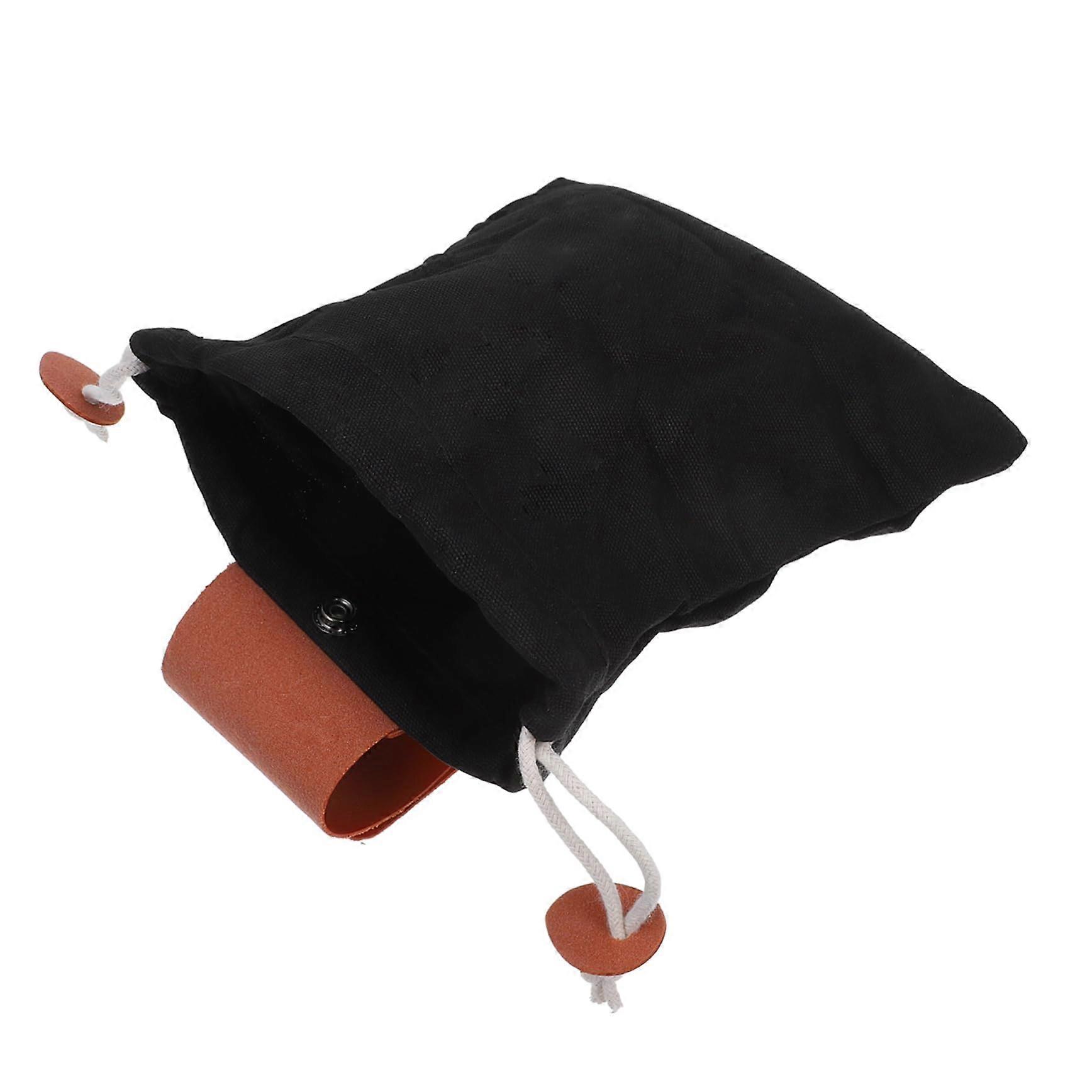 Foldable Mushroom collection bag Hunting Picker Large Leather Dark brown Ref: 2690