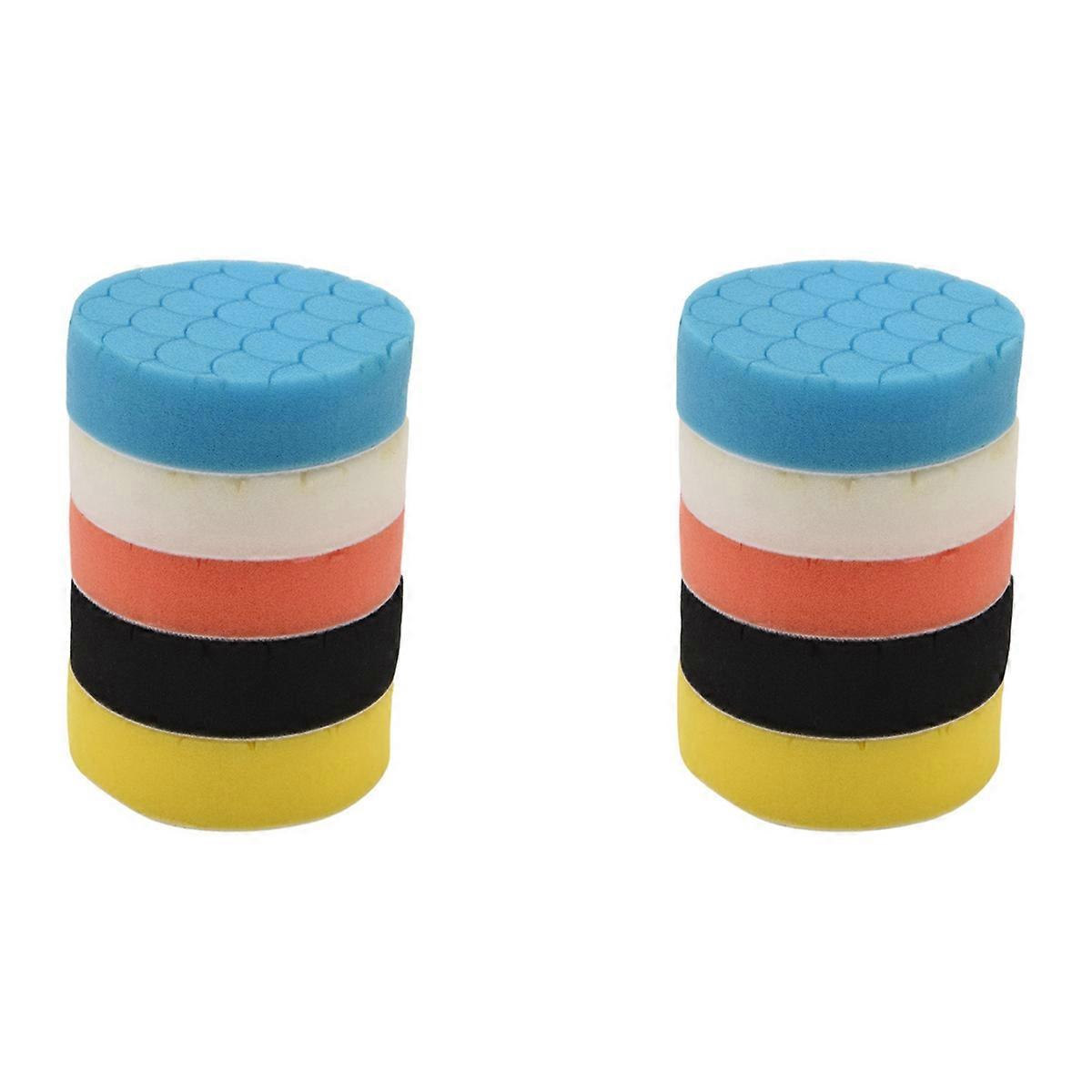5Pcs Polishing Pads Buffing Sponge Pads Kit for Car Buffer Polisher Sanding, Waxing, Polishing, Seal