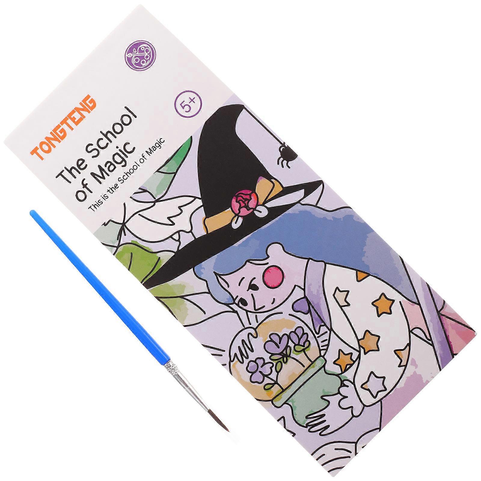 Watercolor Graffiti Book Set   Portable Coloring Activity with Blank Patterns to Promote Motor Skills & Creativity for Boys   Academy Theme