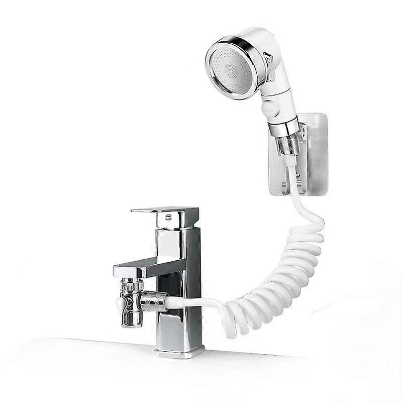 Modes Bathroom Sink Hand Shower with 2m Telescopic Hose and Holder, Shower Head with 3 Way Diverter M22-24 G1/2