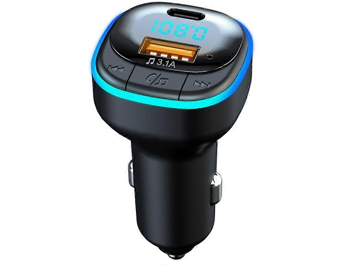 Bluetooth 5.0 Car FM Transmitter Hands-Free Calling Built-in Overcurrent Protection 5V/3.1A