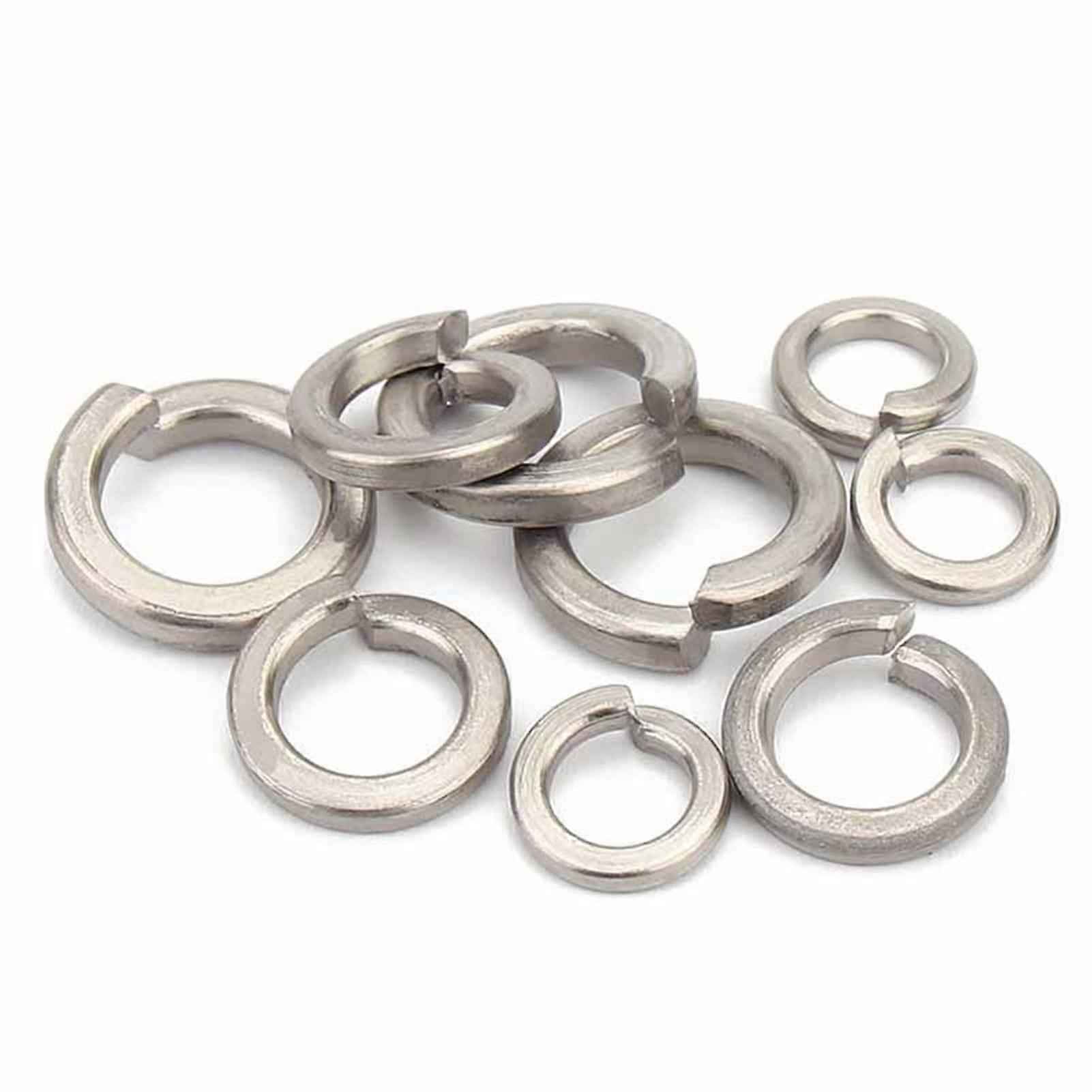 MdingbaoFlat washers 1/2/5/10pcs GB93 TA2. Pure titanium alloy spring split ring M3M20 Elastic seal