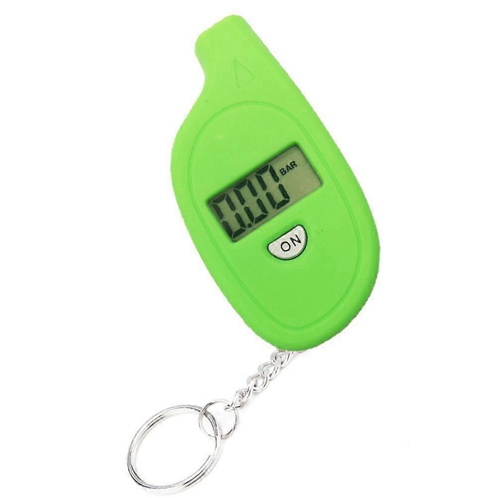 Mini Car Tire Pressure Gauge LCD Display Keychain Attachment 4 Units High Precision Save Gas Extend Tire Life Auto Power Off