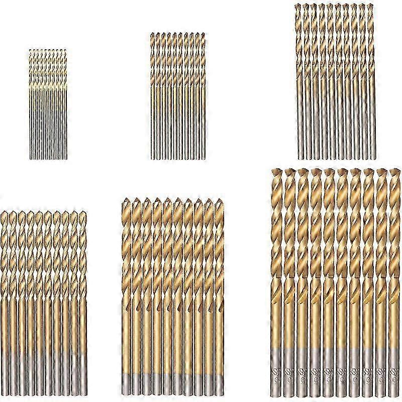60 Pcs Twist Drill Bits Set, High-Speed Steel Micro Drill Bits Suitable for Various Applications, Metric Sizes 1/1.5/2/2.5/3/3.5mm