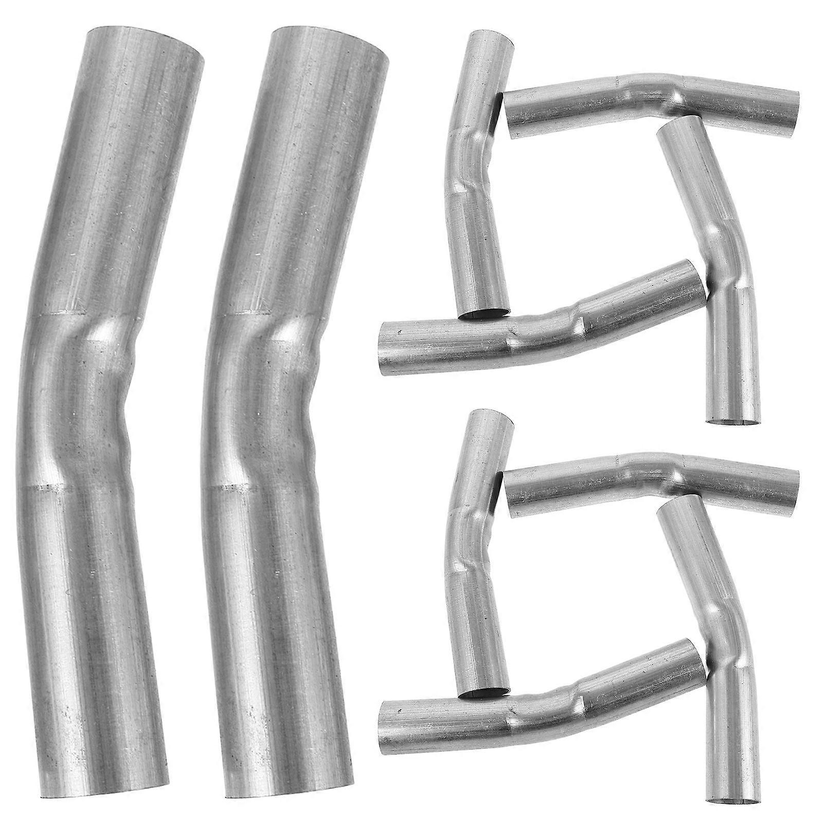 Pipe Connectors Greenhouse Tube Connector Bend Steel Greenhouse Bend Tube Corrosion Resistance Silver 10Pcs