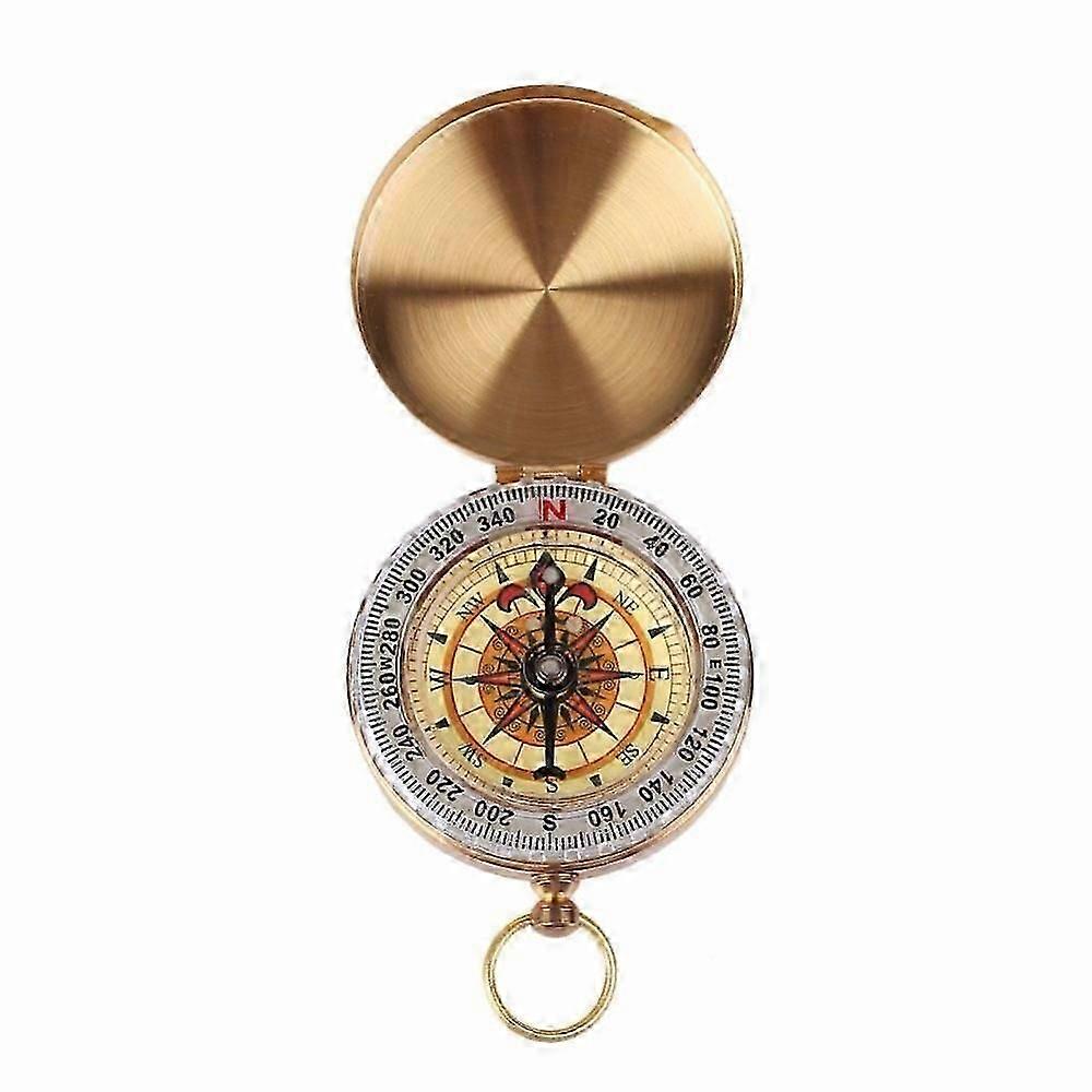 Luminous Compass Flip Up Cover Multi Functional Shakeproof Hiking Compass Camping Survival Tools