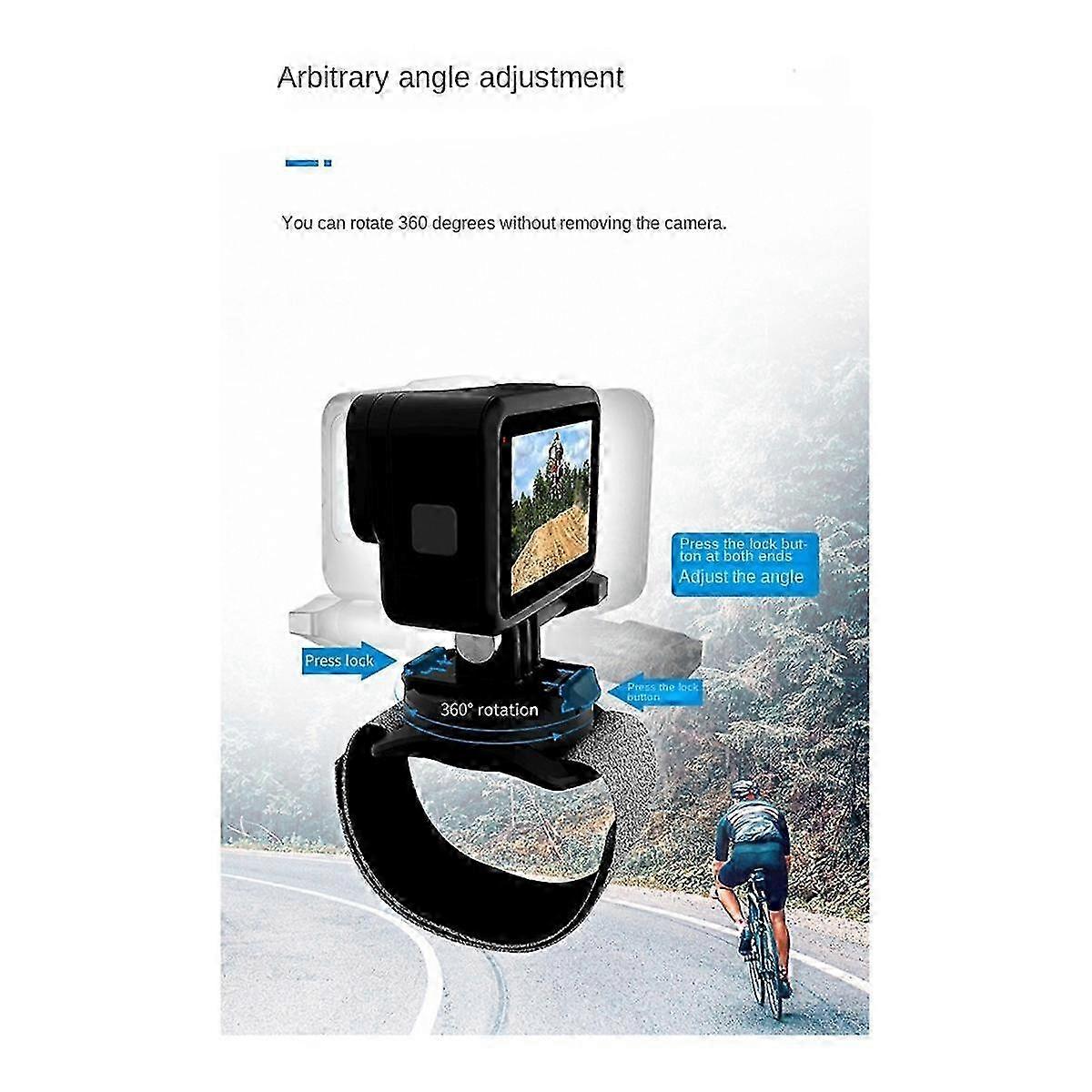 360 Rotation Hand Wrist Strap Quick Adjustment Angle Mount for Compatible Action Cameras
