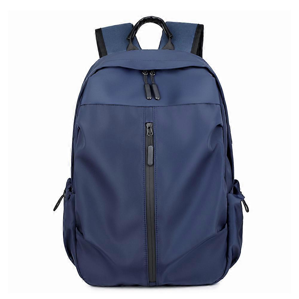 Office Notebook Backpack, Suitable For 14-Inch Ultra-Thin Notebook, Waterproof College Student Bag-Blue