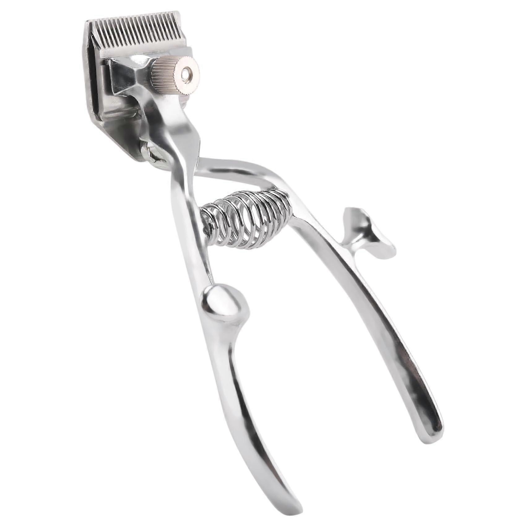 Old Fashion Manual Scissors Haircut Trimmer Non-Electric Hand Press Design for Precision Cutting and Low Noise