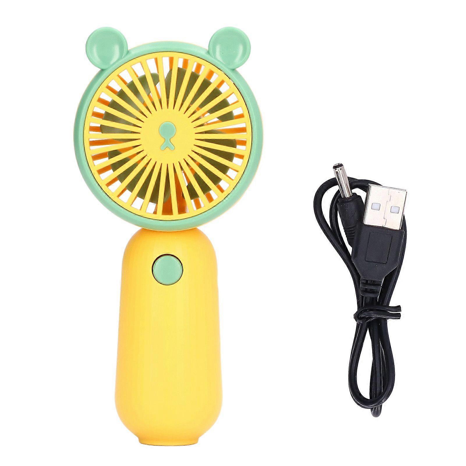 2025 Latest Model  Hand Held Fan Cute Bear Shape USB Rechargeable Portable