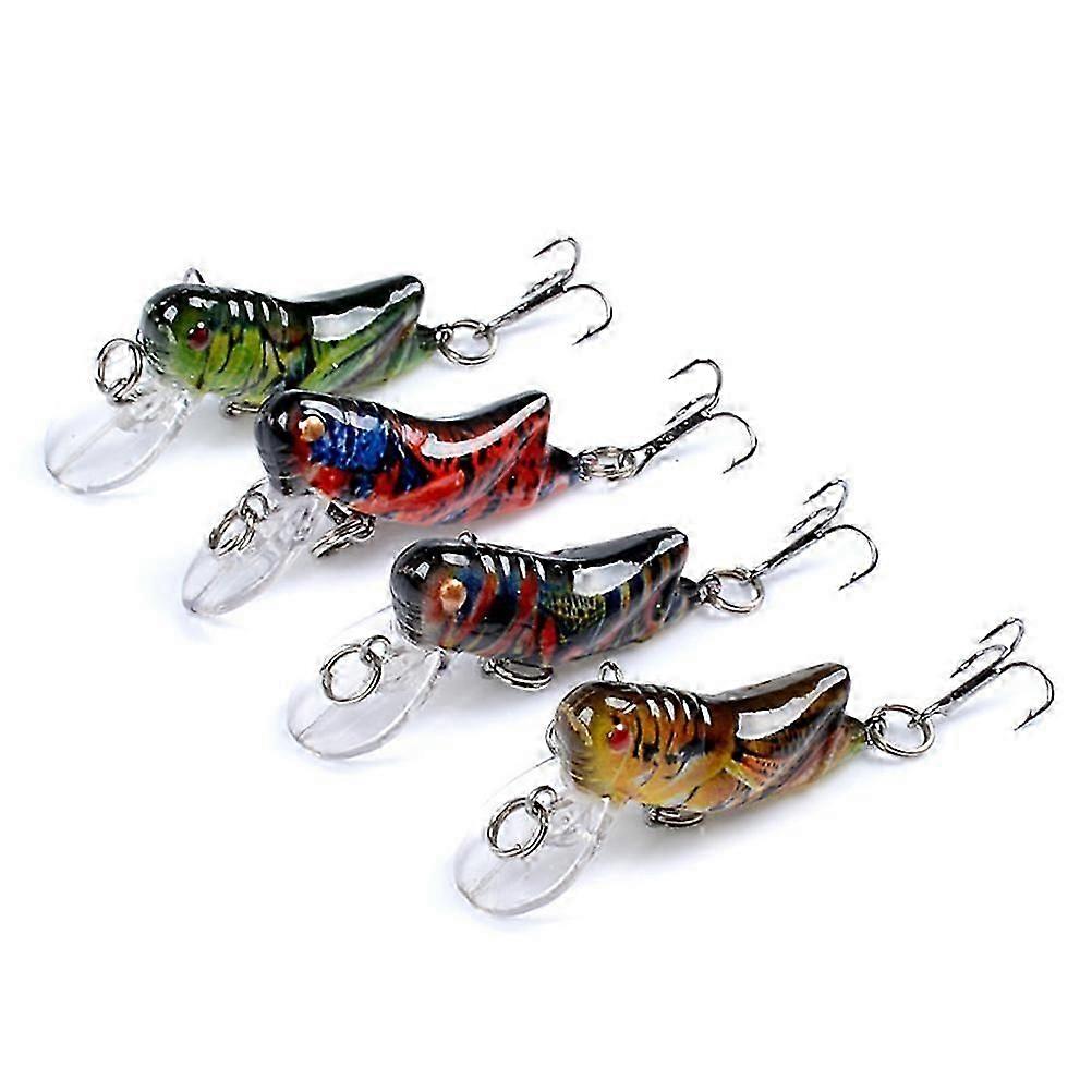 דיג פיתיונות מלאכותיים דיג מתמודדים דיג בפתיון דיג בחוץ דגים 6.8*2cm 4Pcs