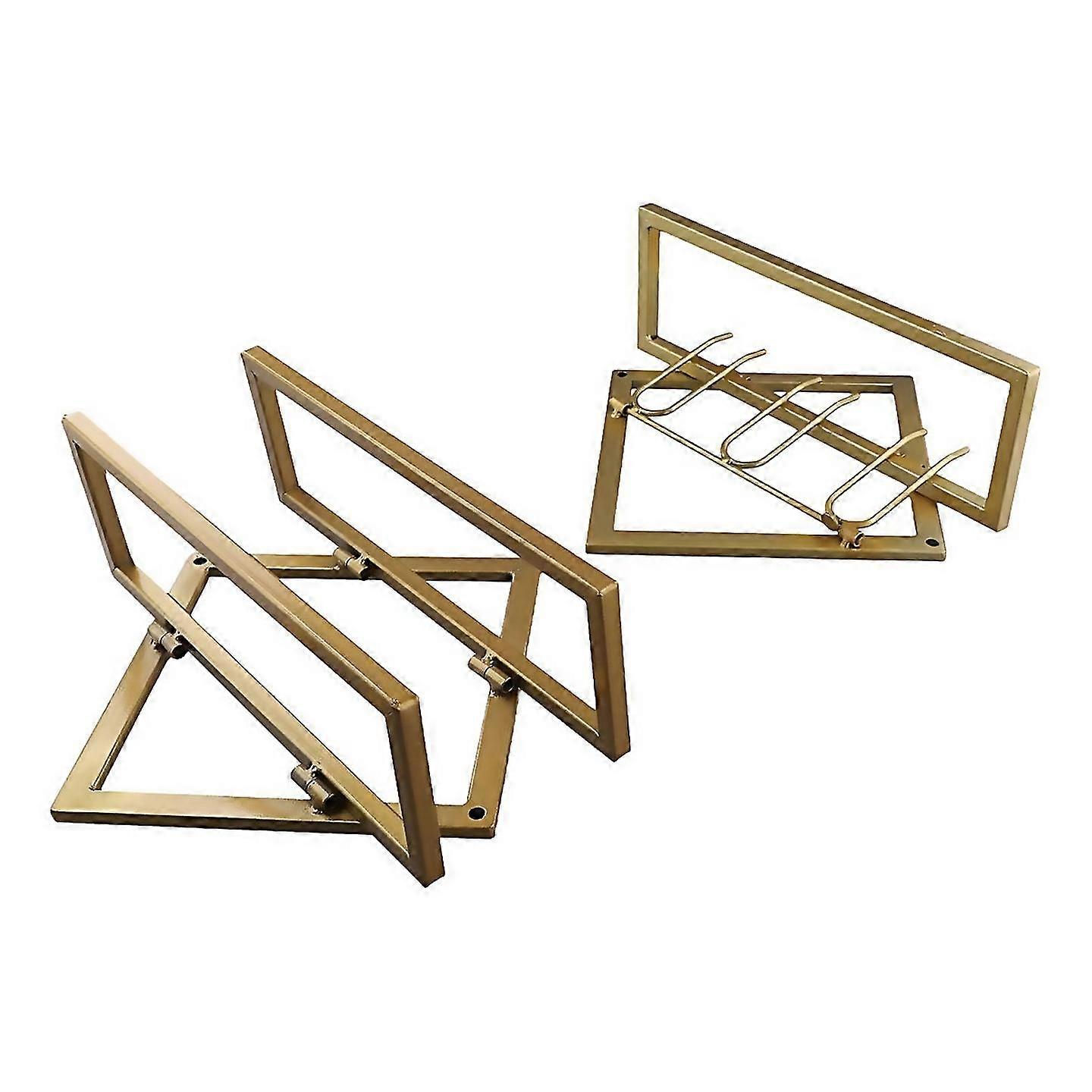 For Upside Down Wine Rack Storage Organizer Wine Bottle Rack Gold