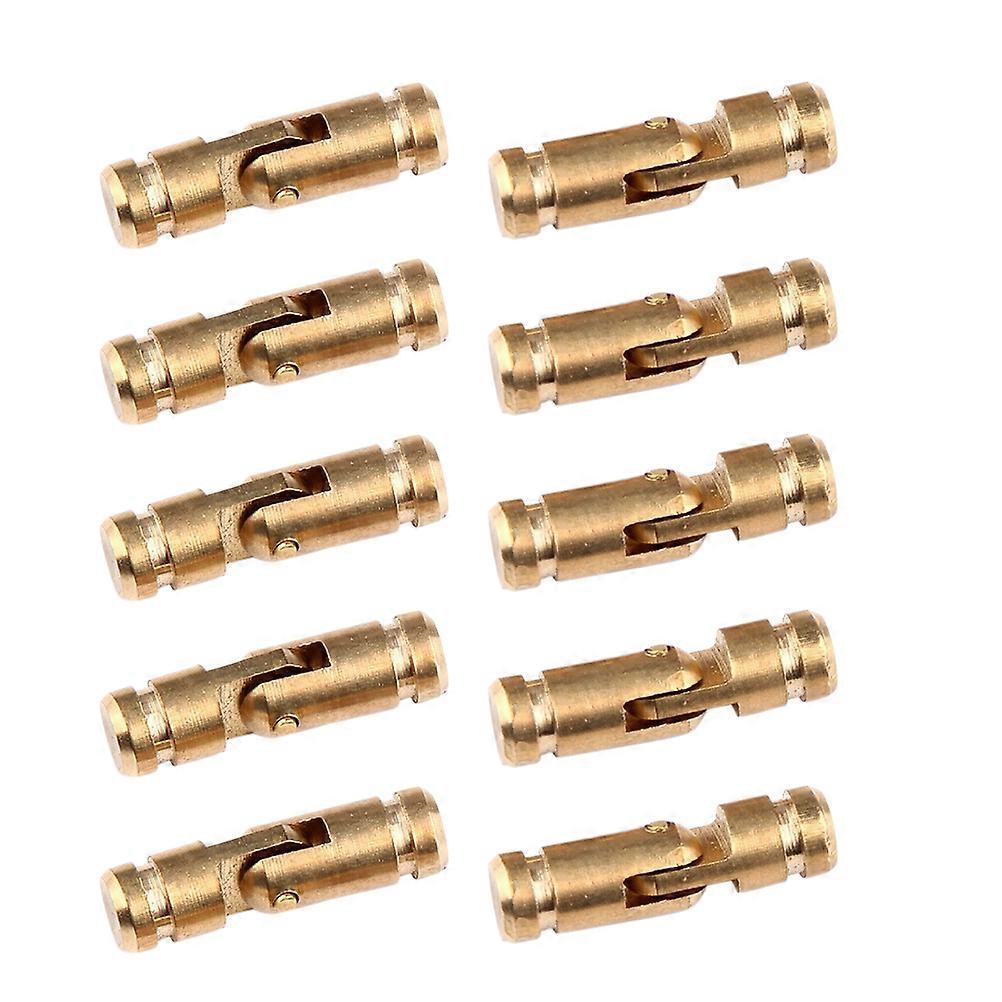 10pcs Golden Copper Hinges for Jewelry Box with Smooth Vintage Design and Durable Construction