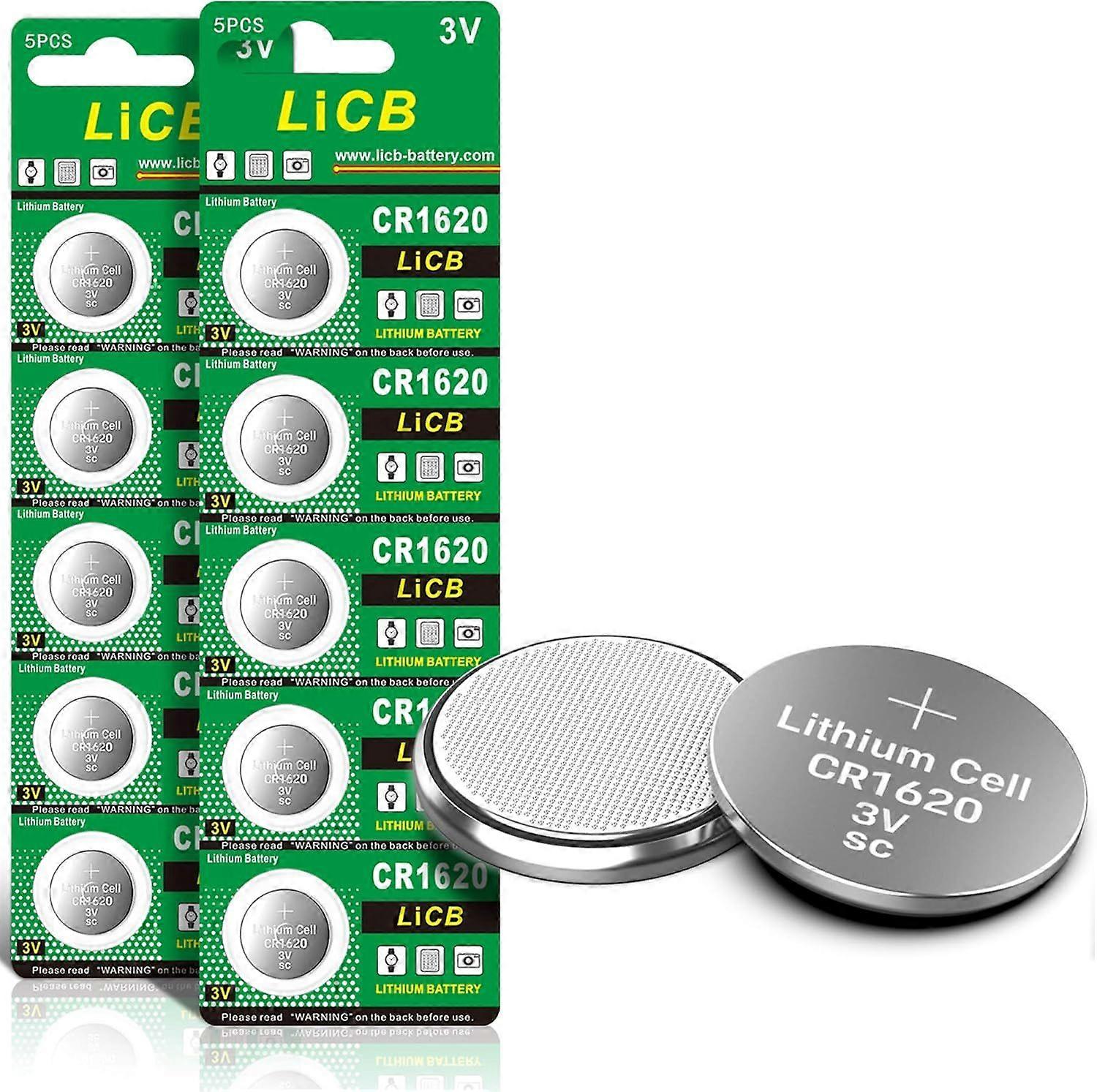 2025 Neuestes Modell CR1620 3V Lithiumbatterie CR 1620 (10er-Pack)