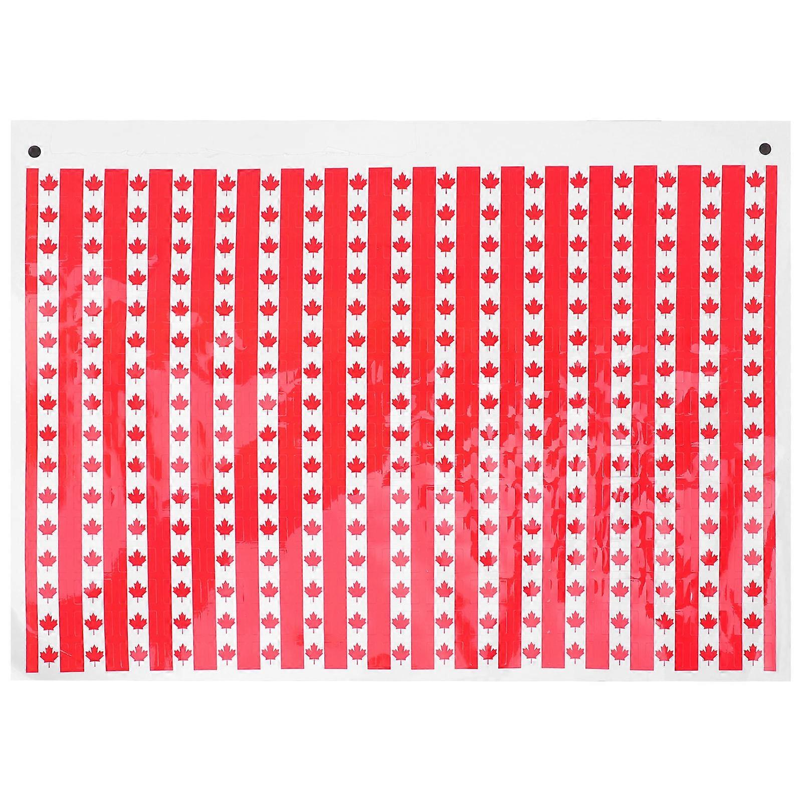 It sounds like you're referring to a product listing or description for **Canada flag stickers** featuring the **maple leaf** design. Here's a