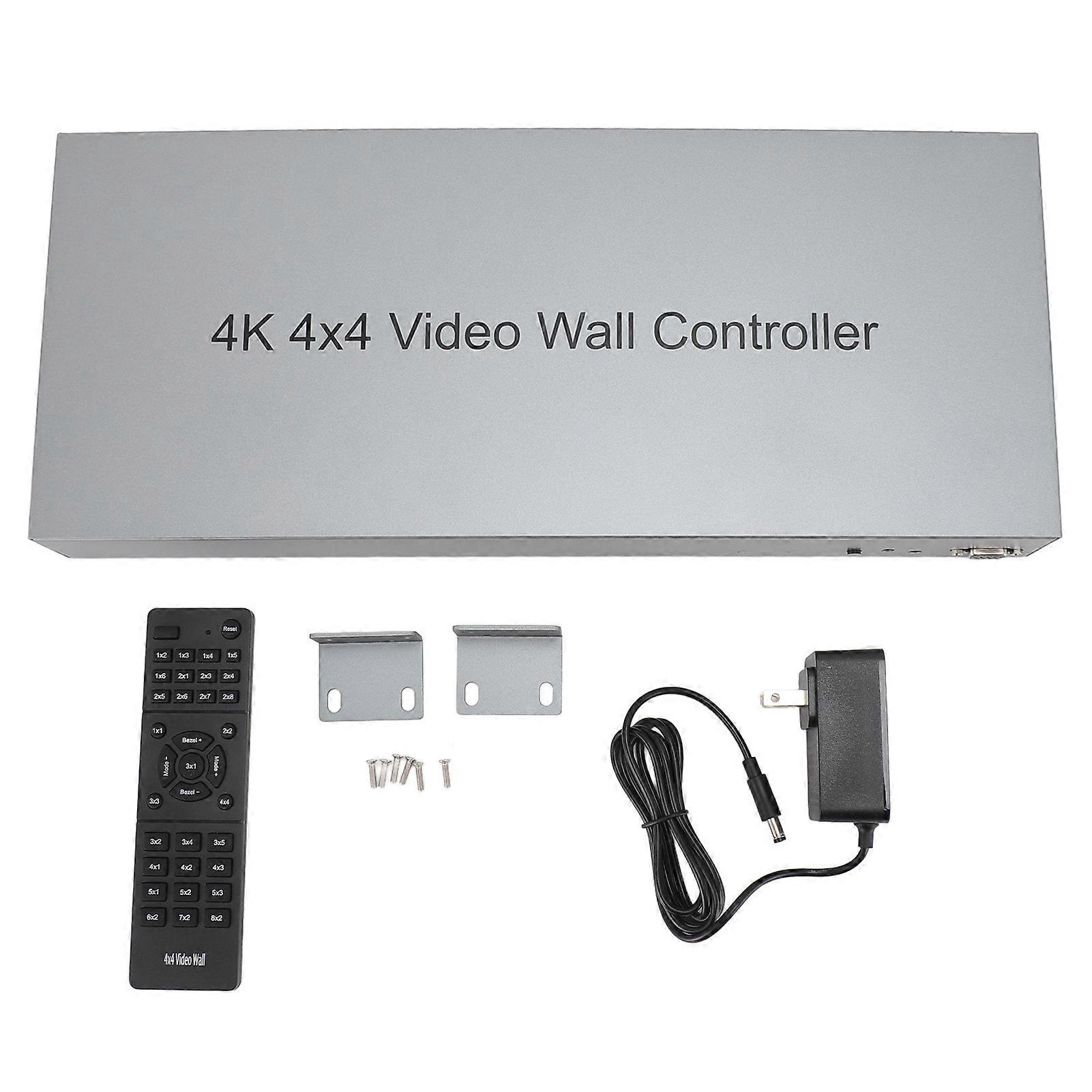 4x4 Video Wall Controller - 16 Channel, 3840x2160 30Hz, HD Multimedia Interface, EU Plug