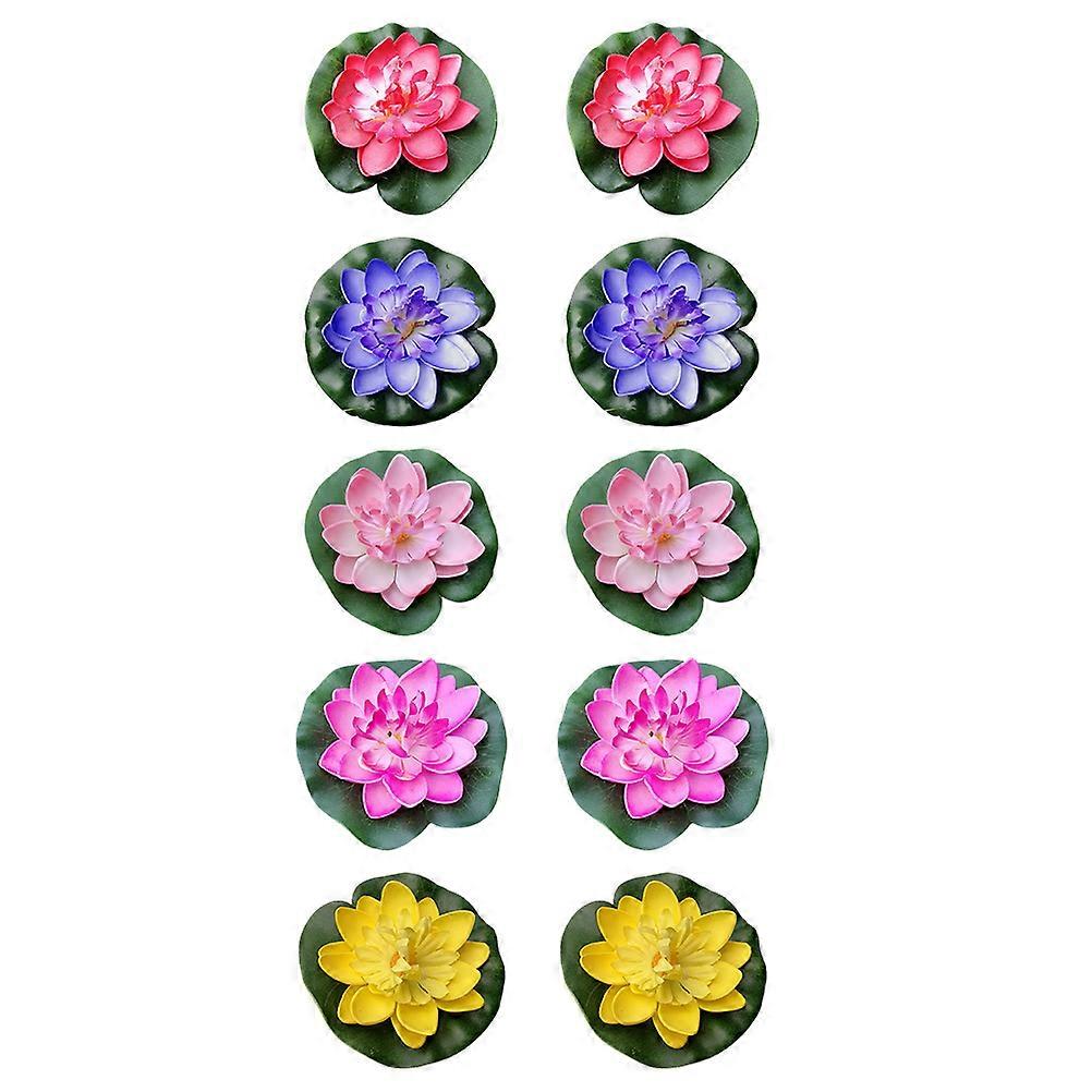 10pcs EVA Floating Water Lily Simulation for Pond Decoration