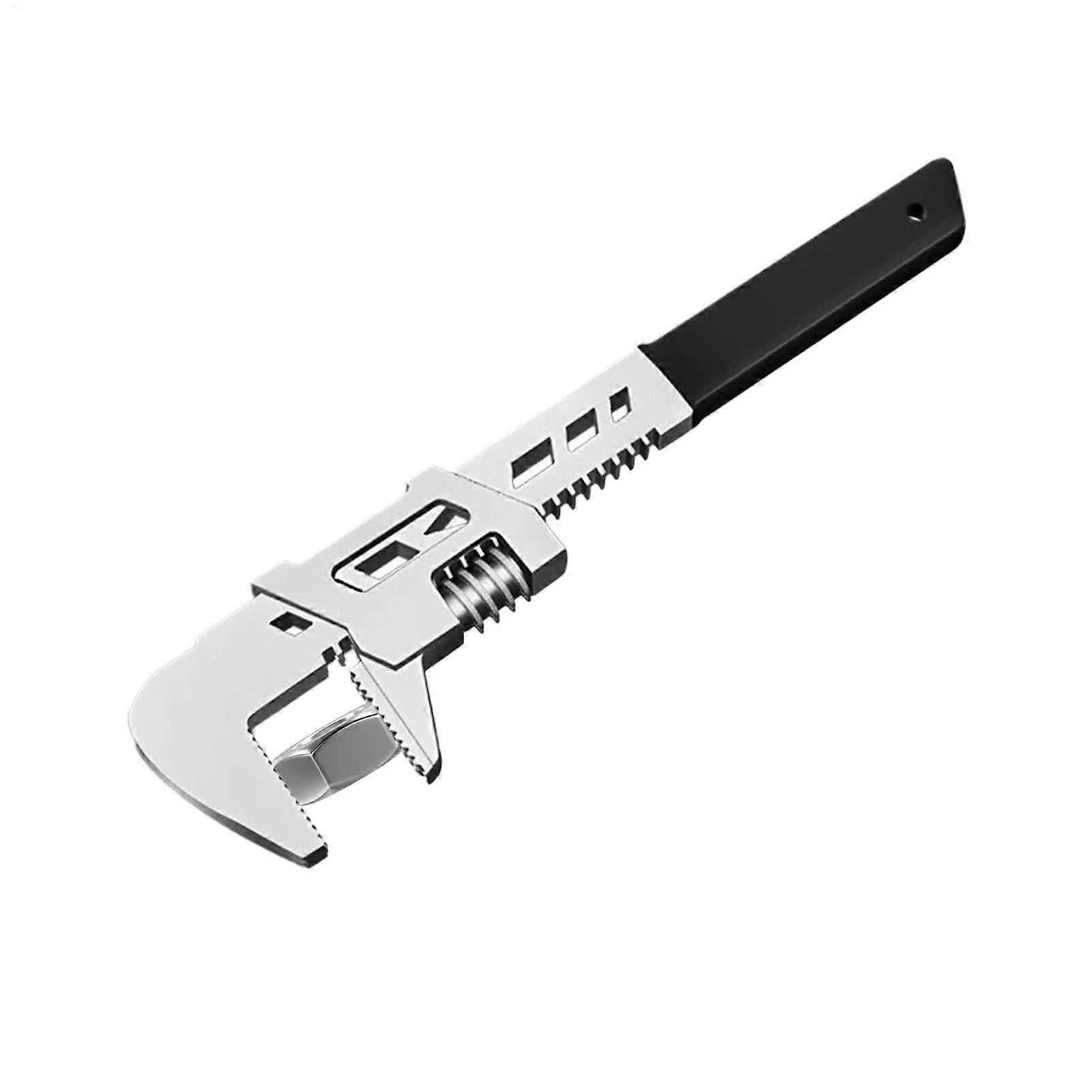Carbon Steel Wide Mouth Wrench Tool - Adjustable Pocket Wrench for Sanitary Units, Precise Multi-Purpose Tools