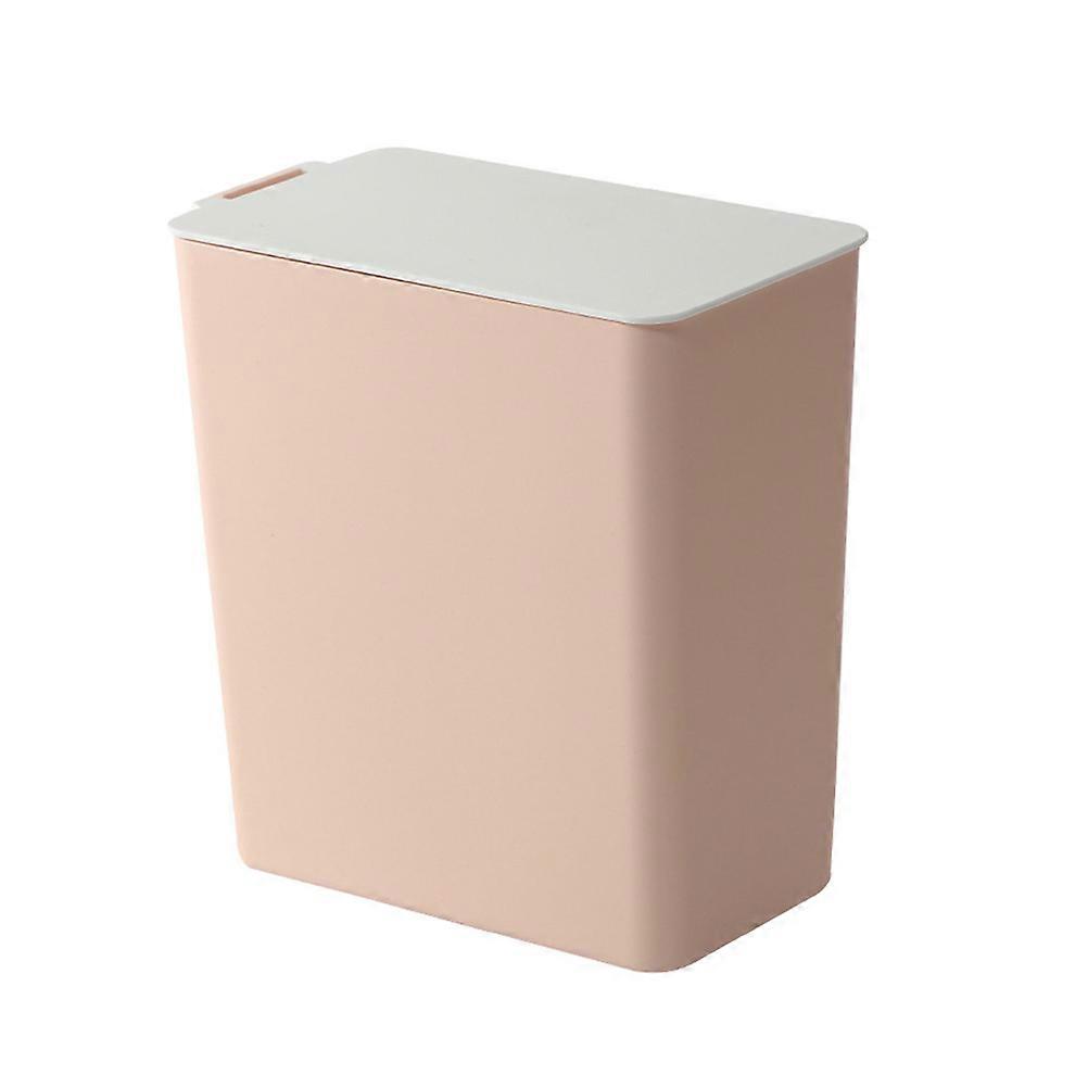 Pink Mini Trash Can for Desk Use Made of PP Material Keeps Desktop Clean and Organized 4.5 x 3.9 Inches