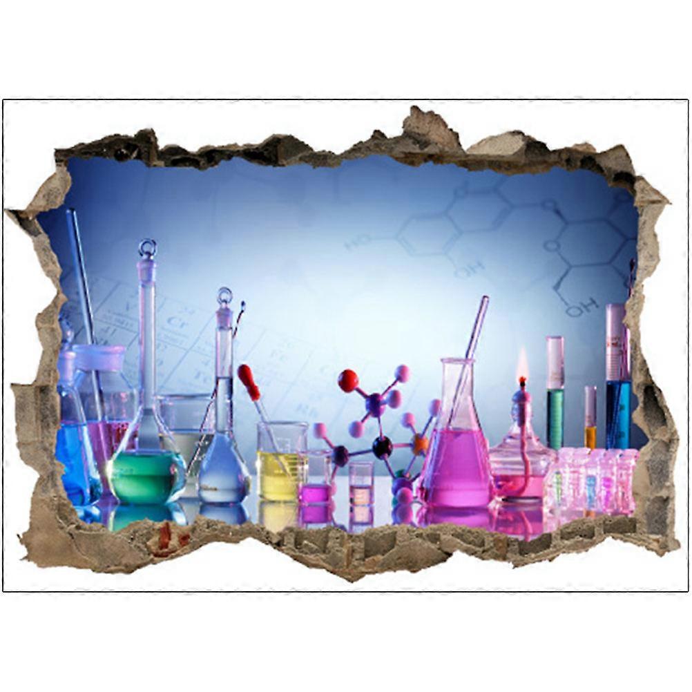 Classroom Wall Decoration Science Laboratory Stickers For Home Decor Multi 70X50CM Scrubbing Resistant 1Pack