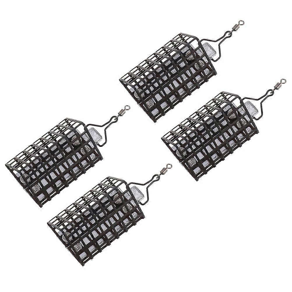 Bait Cage Carp Fishing Durable Iron Outdoor Activities Assorted Color 6X3.5X3.5cm Bait Holding 4Pcs