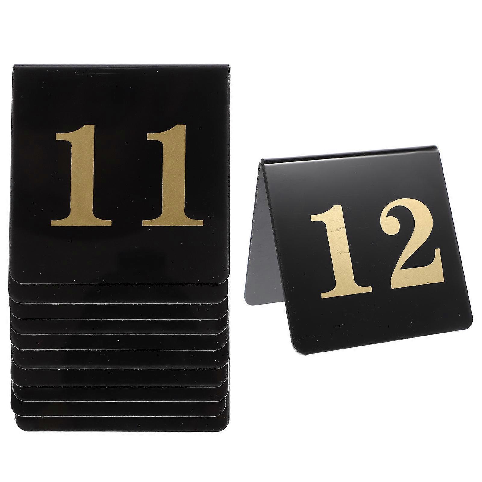 Digital Acrylic Table Numbers for Banquets Use with 10Pcs Double Sided Signs