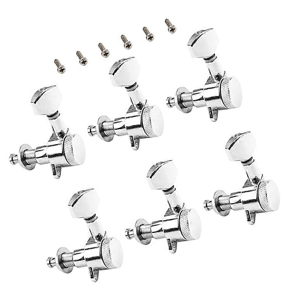 Chrome Sealed Guitar Tuning Pegs   Professional Machine Heads for Enhanced String Stability, Durable Design for Luthiers & Enthusiasts