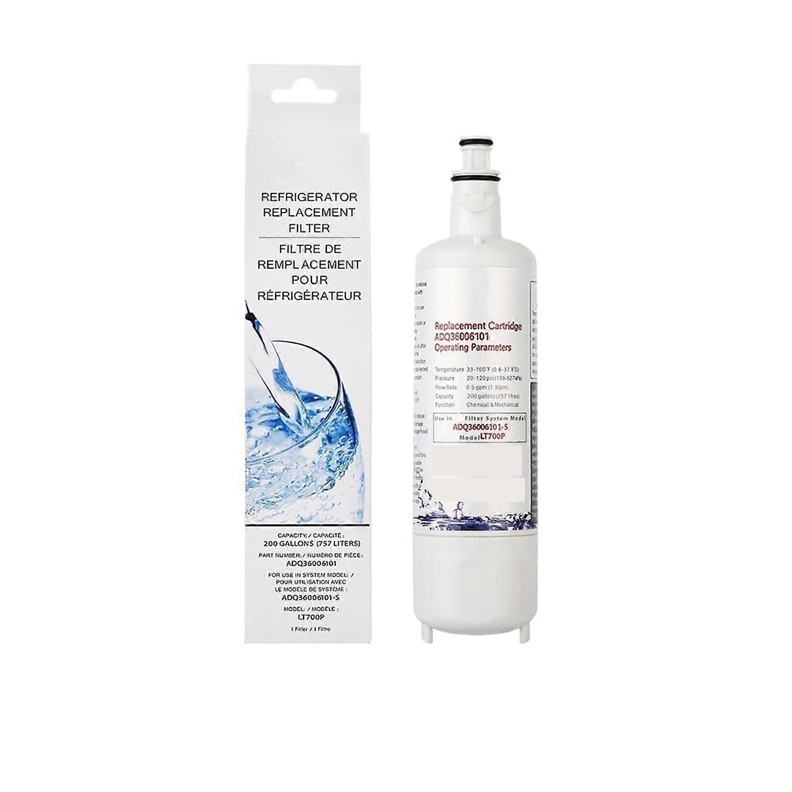 Replacement water filter for refrigerators, compatible with LG LT700P, compatible with LFXS30766S ADQ36006101 (1pc).