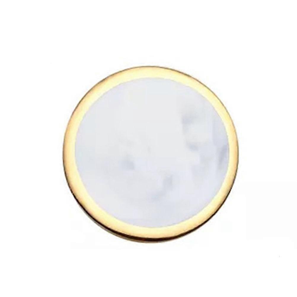 Geometric Coasters For Table Heat Insulation Non- Mat Golden Edged Modern Design 1Pack