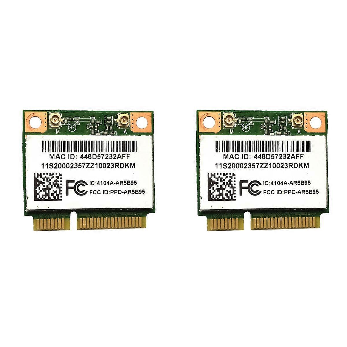 2X Atheros AR5B95 AR9285 Wireless Network Card 2.4G 150Mbps PCI-E Half-Height Built-in Network Card