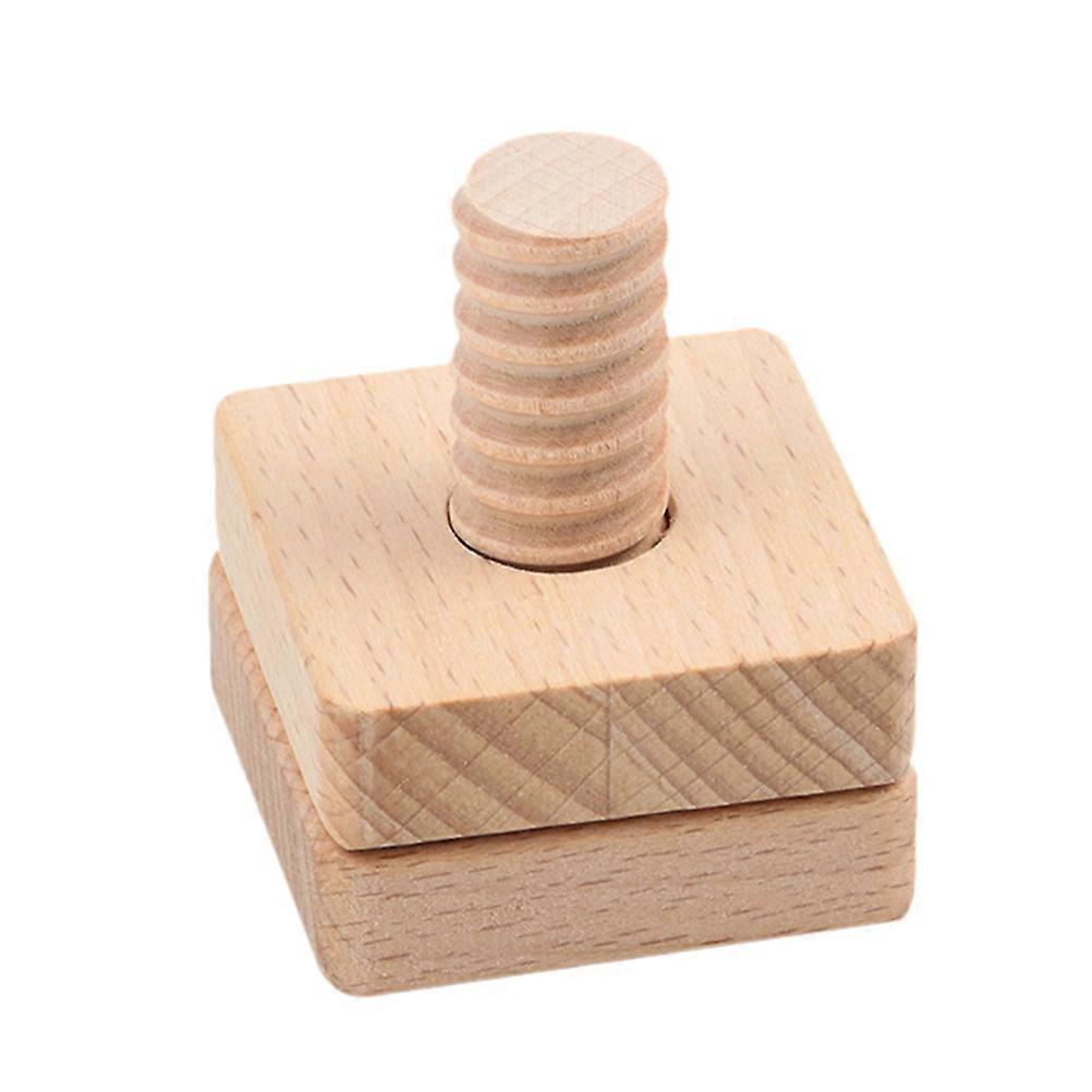 Beige Wooden Toy For Children Focusing On Developing Skills During Playtime Size 4.2X5cm Ideal For Parent-child Activities 1 Set